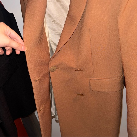 Zara Camel Double-Breasted Blazer - Picture 7 of 7